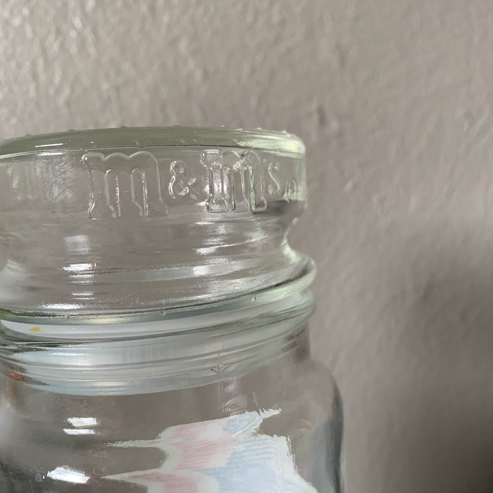 1984 M&M's Los Angeles Olympic Games Glass Candy Jar Collectable - Picture 4 of 7